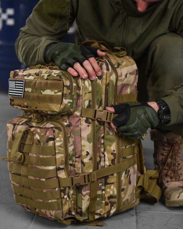 Тактичний штурмовий рюкзак мультикам U.S.A 45 LUX 16-0/К7 - 6